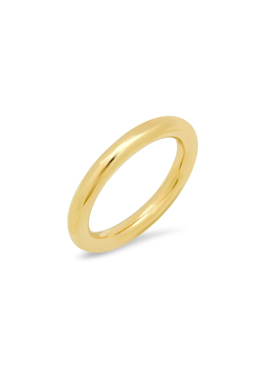 Beignet Solid 18kt Gold Ring angled view
