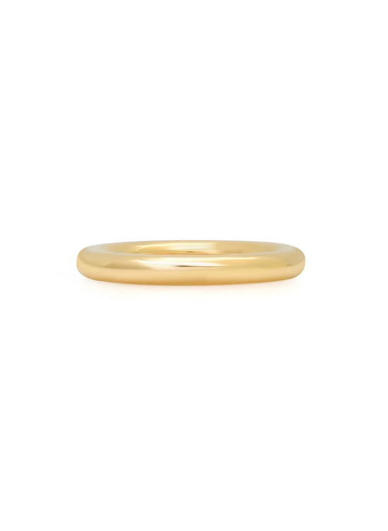 Beignet Solid 18kt Gold Ring front view