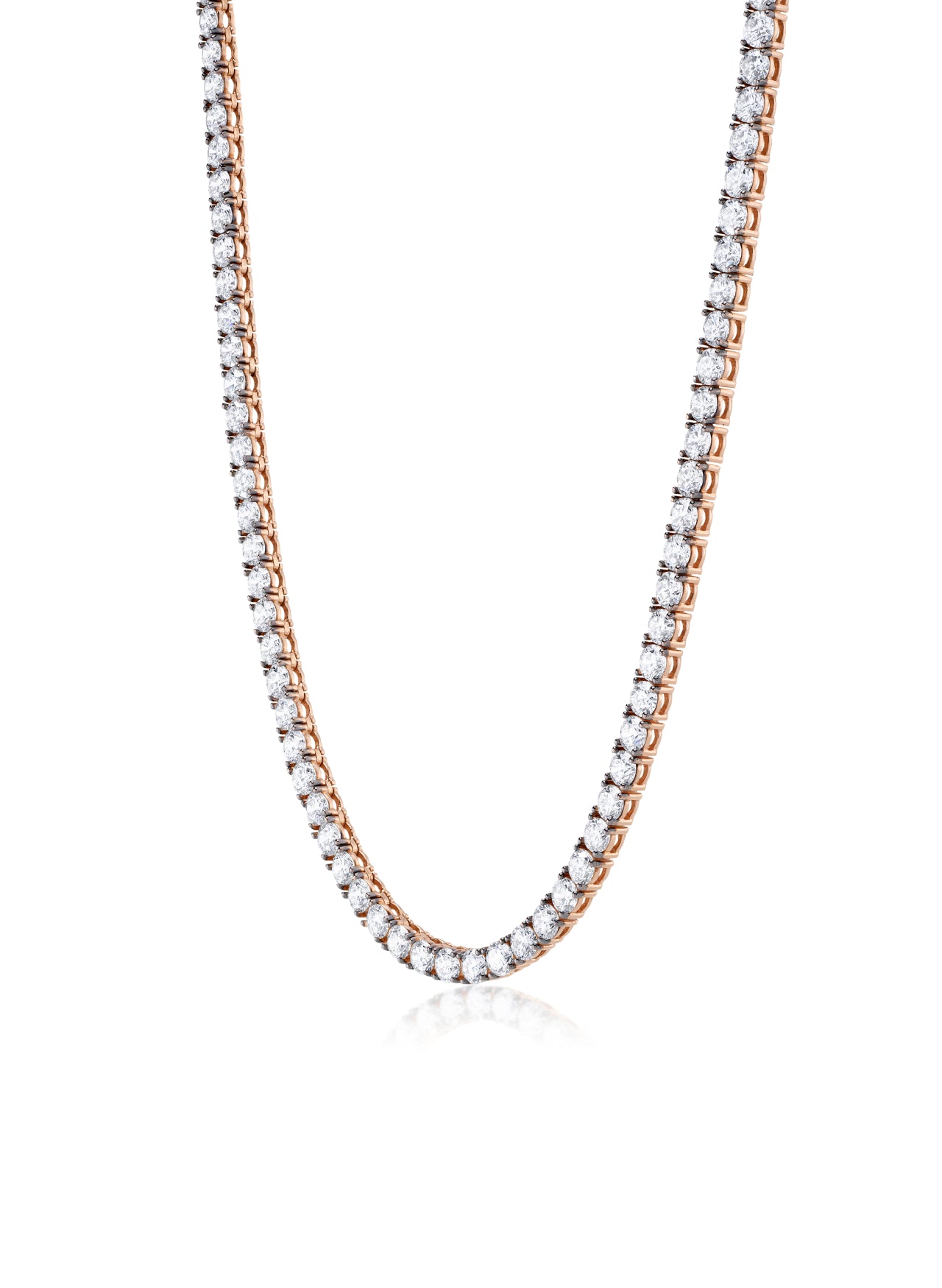 Rivière Lab Grown Round Brilliant Diamond Necklace