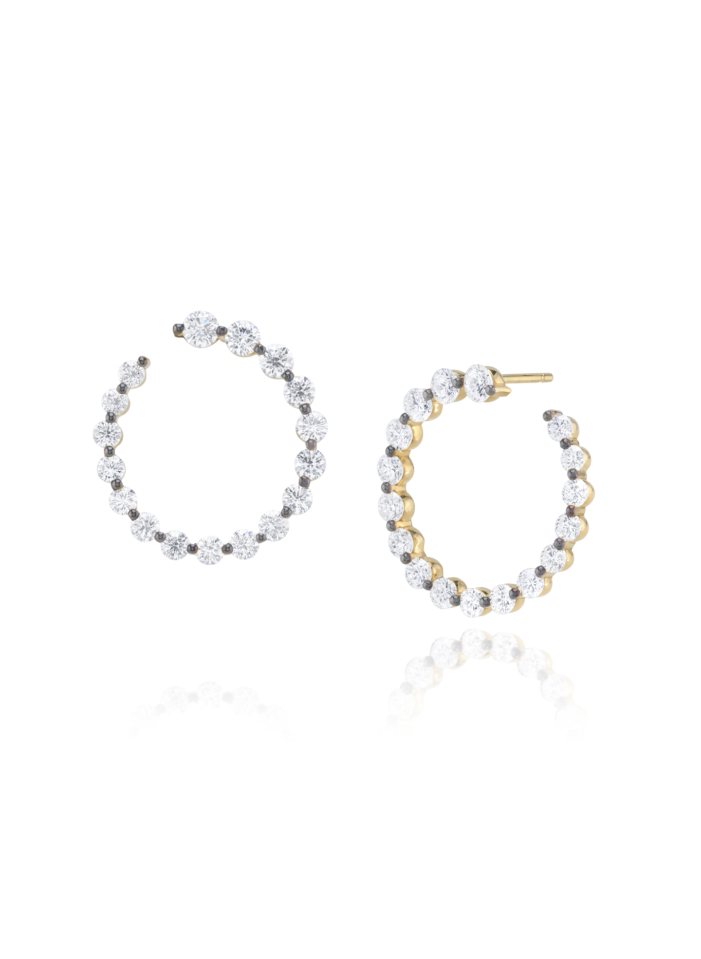 Classique Lab-Grown Diamond Garland Hoops Medium