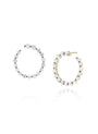 Classique Lab-Grown Diamond Garland Hoops Medium in Gold