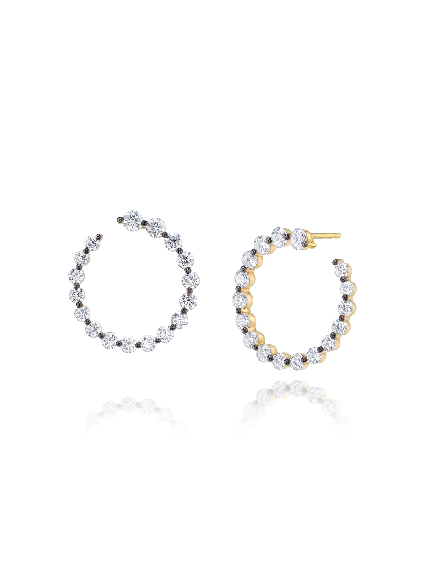 Classique Lab-Grown Diamond Garland Hoops Small