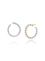 Classique Lab-Grown Diamond Garland Hoops Small in gold