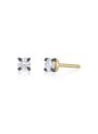 Classique Lab Grown Round Brilliant Diamond Studs .25ct each in 18kt gold