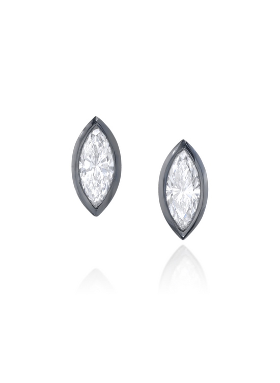 Lunette Lab-Grown Marquise Shape Diamond Studs