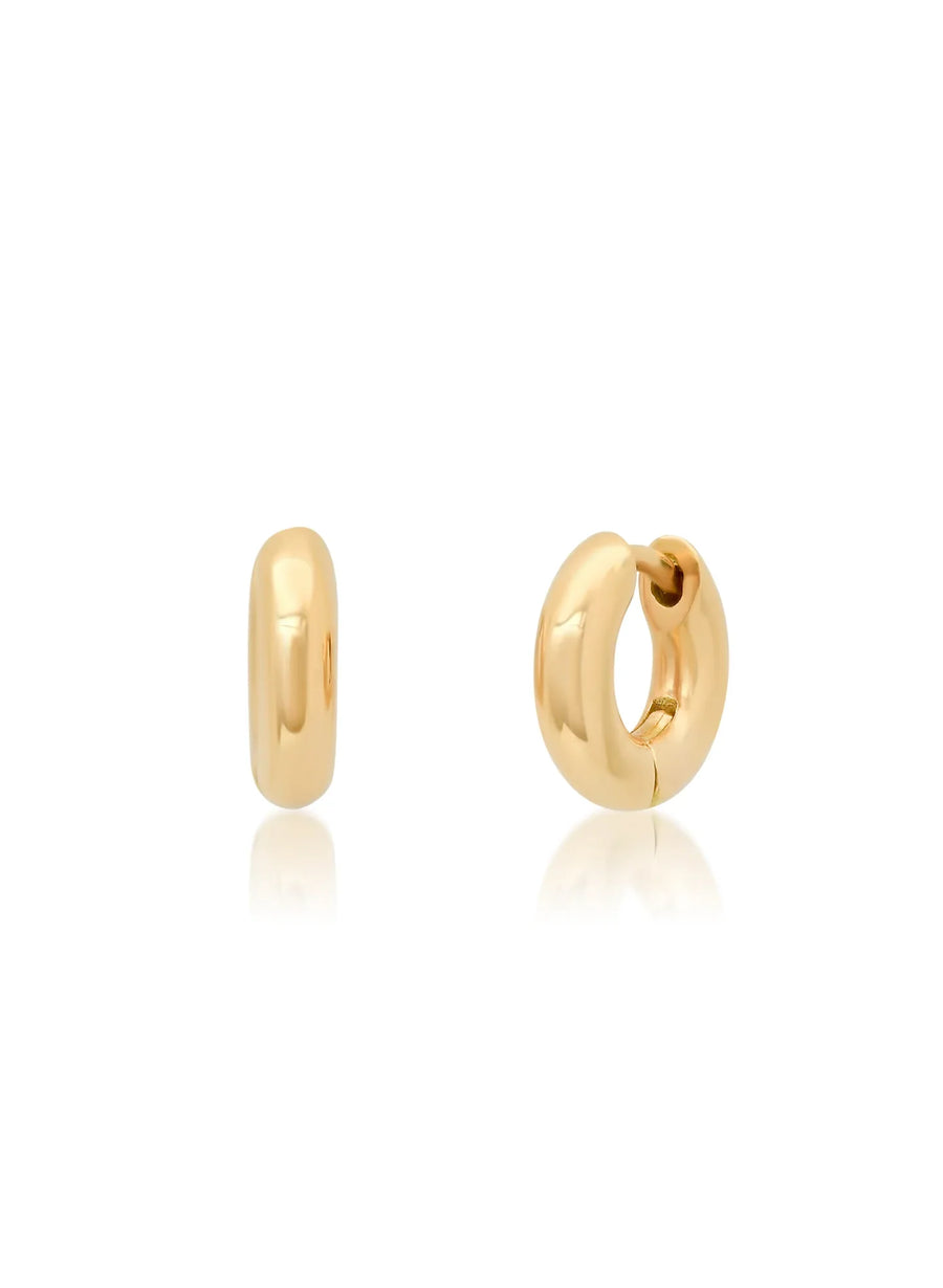 Beignet Extra Small 18kt Gold Solid Hoops