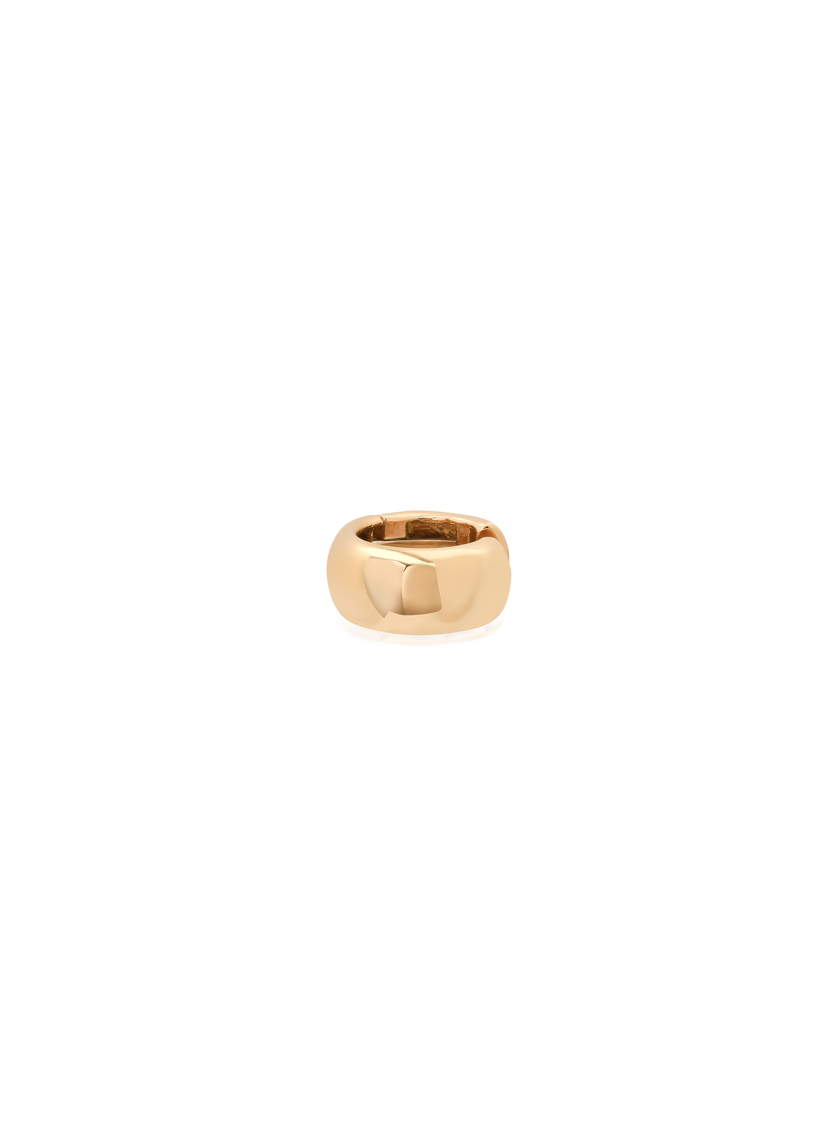 Bombé Solid 18kt Gold Wide Ear Cuff