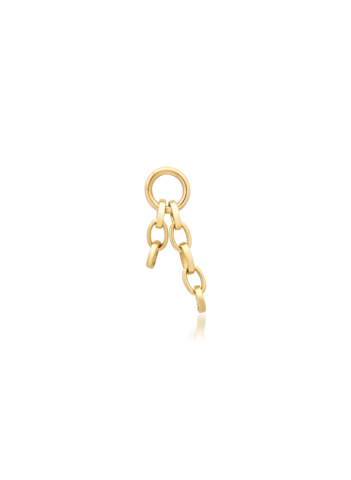 Elongated Belcher 18kt Yellow Gold Chain Extender