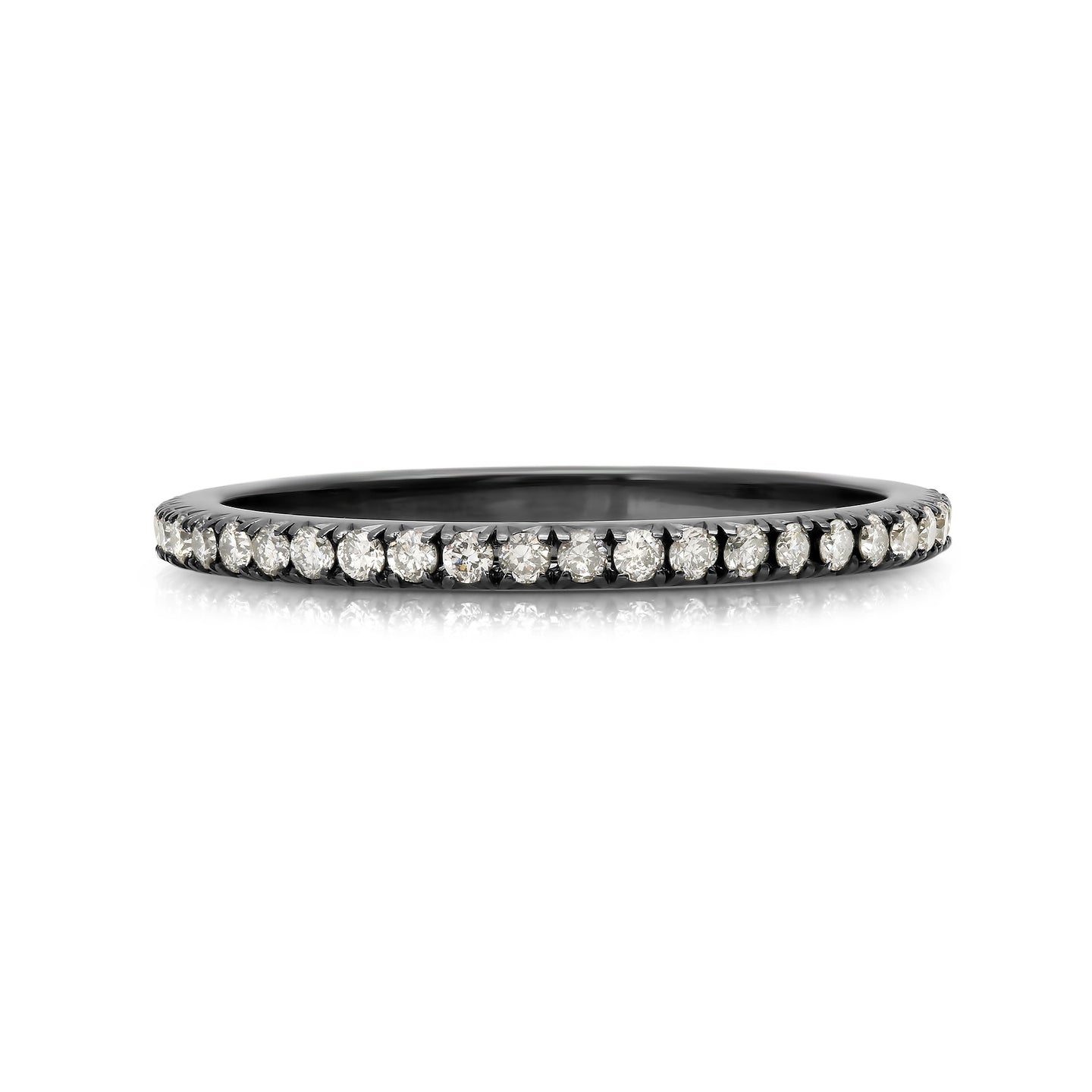 French Set Micro Pavé Lab-Grown Diamond Eternity Band