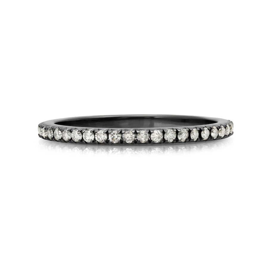 French Set Micro Pavé Lab-Grown Diamond Eternity Band from view