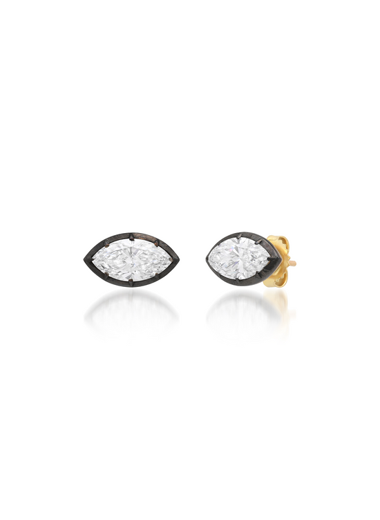Bouton Lab-Grown Marquise Diamond Studs