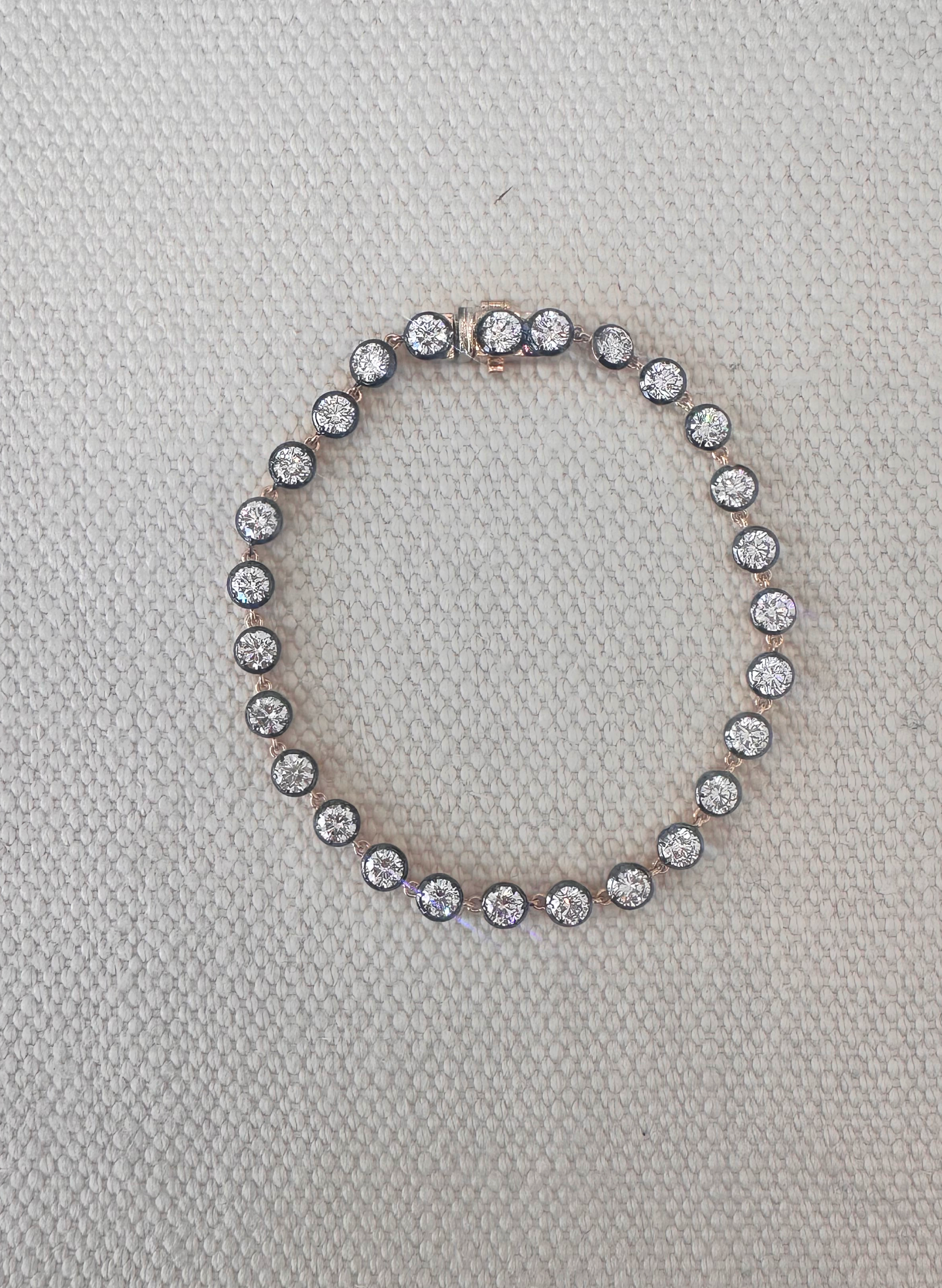Le Marais Round Brilliant Lab Grown Diamond Rivière Bracelet