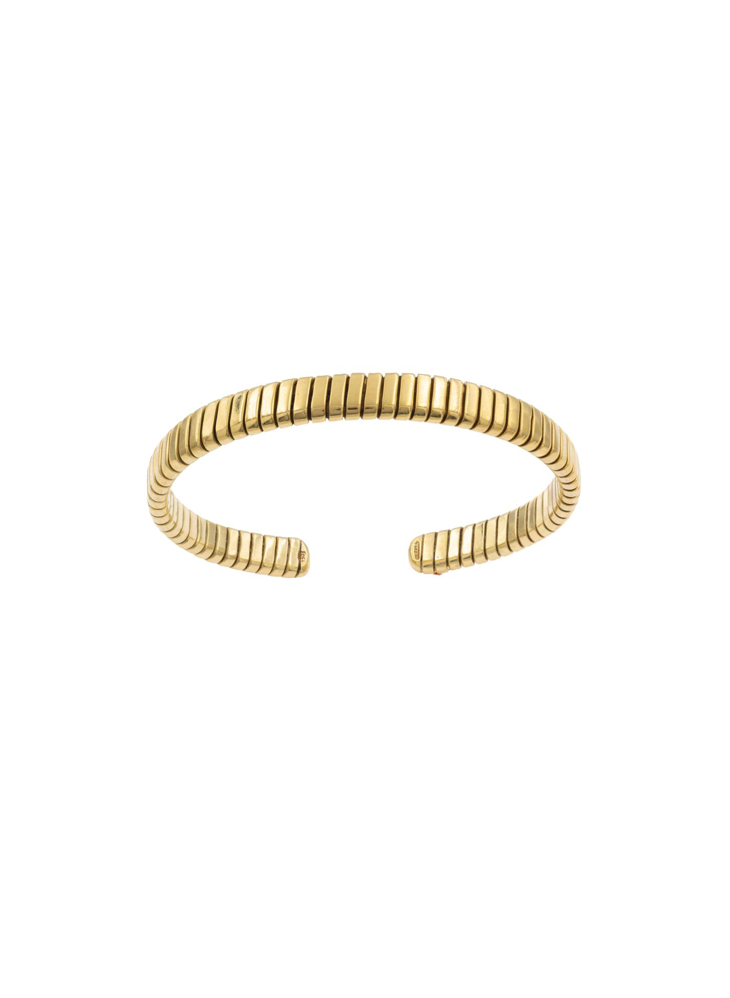 Vintage Tubogas 18kt Gold Cuff Bracelet