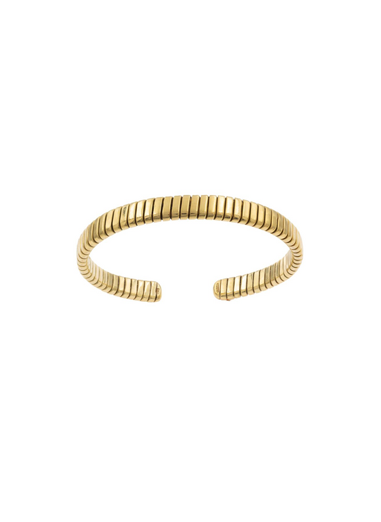 Vintage Tubogas 18kt Gold Cuff Bracelet