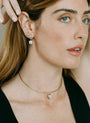 Torque 18kt Gold Collar Necklace side view