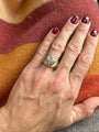 Lunette Lab-Grown Heart Shape Diamond Bombe Ring 3.71 ctw on model lap