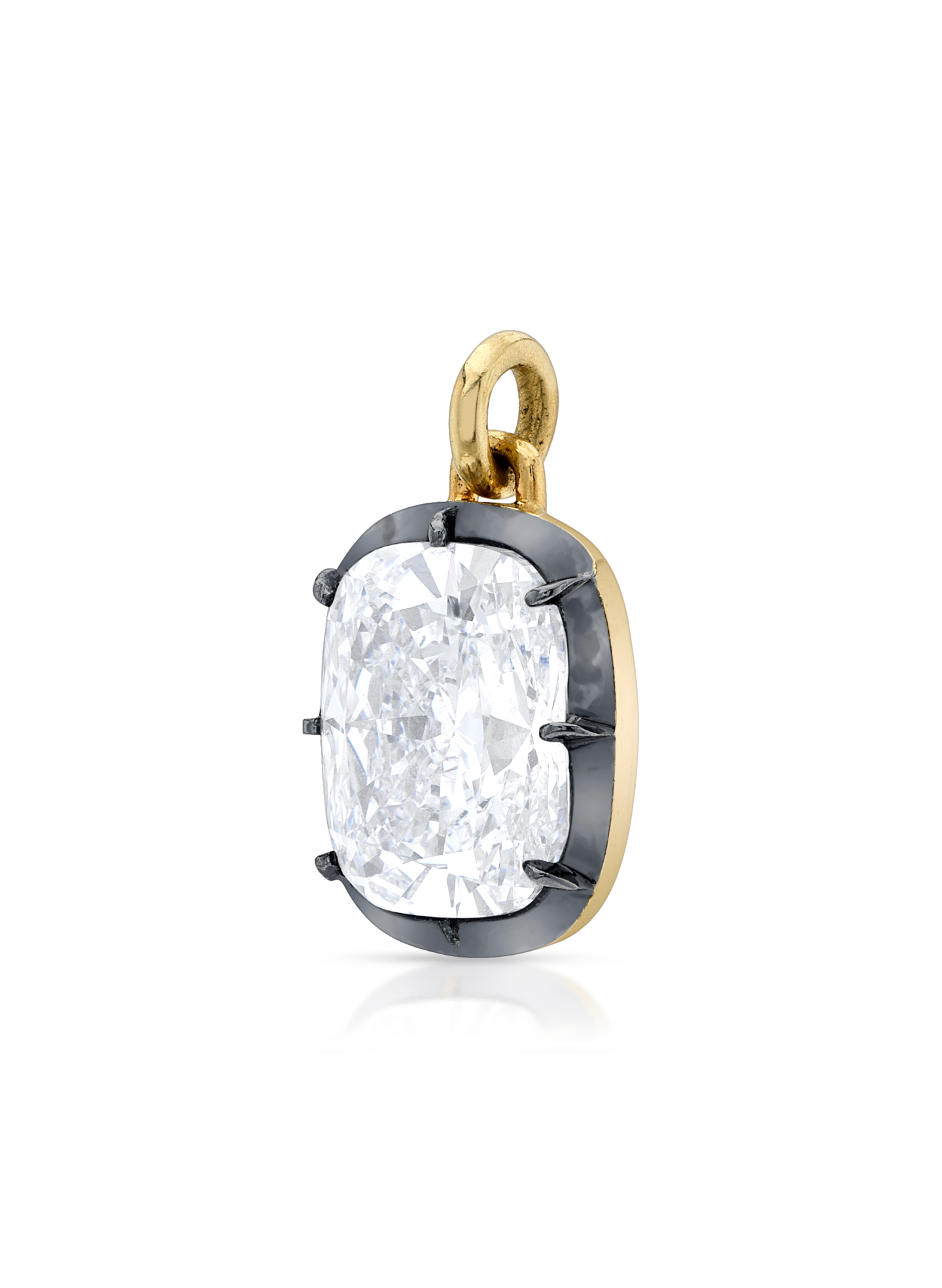 Bouton Lab-Grown Cushion Brilliant Diamond Pendant 3.5 ct