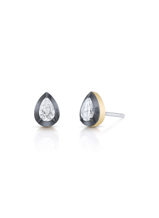 Bouton Lab-Grown Pear Shape Diamonds Studs