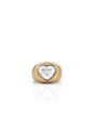 Lunette Lab-Grown Heart Shape Diamond Bombe Ring 3.71 ctw front view