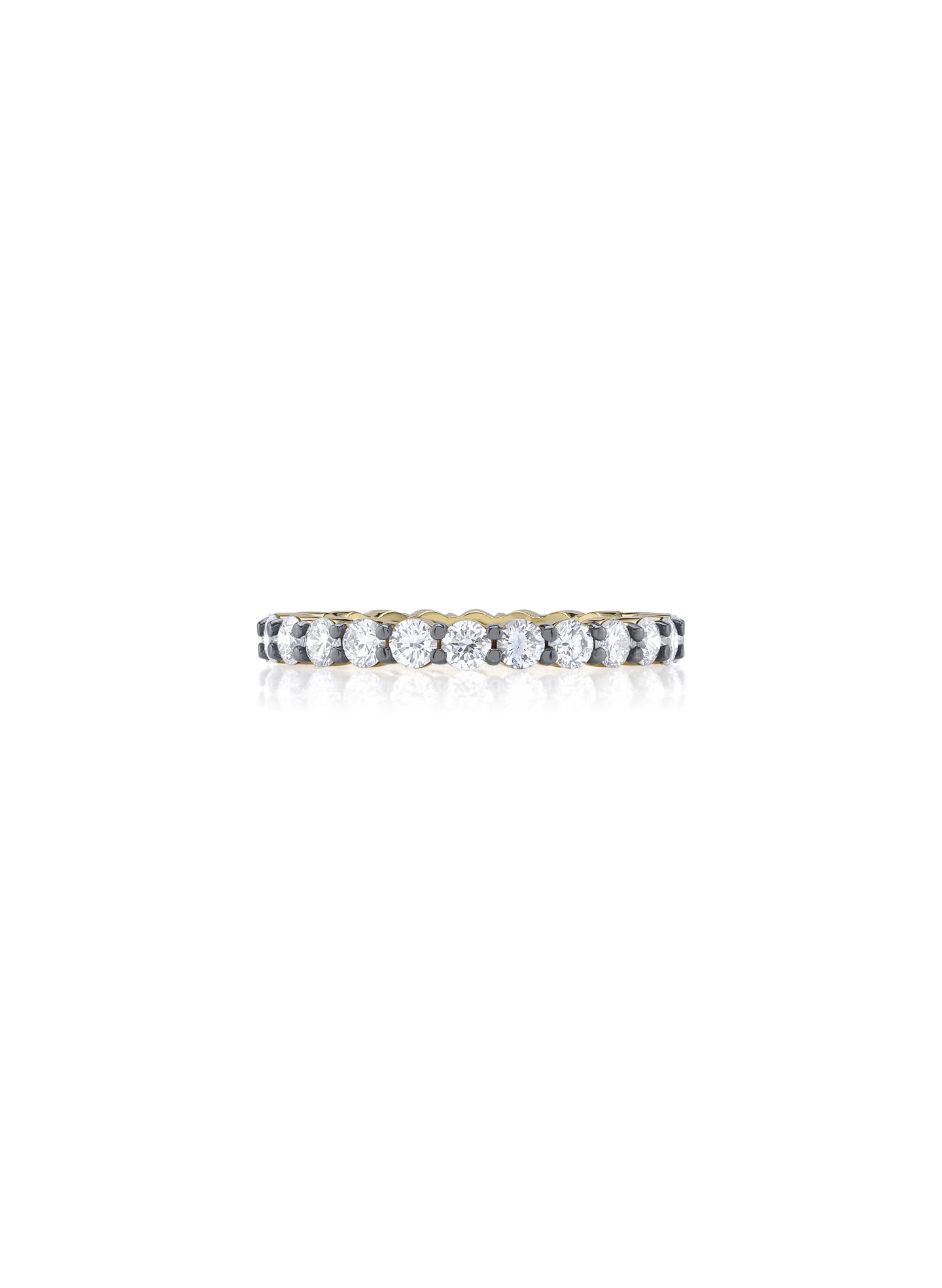 Pavé Lab-Grown Diamond and Gold Band