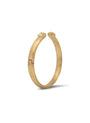 Bouton Fancy Yellow Pear Shape Diamond Brushed Gold Cuff 2ctw