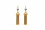 Revival Victorian Gold Chandelier and Lab Grown Diamond Earrings