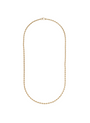 La Balle 18kt Gold Ball Chain Necklace with Dog Clasp