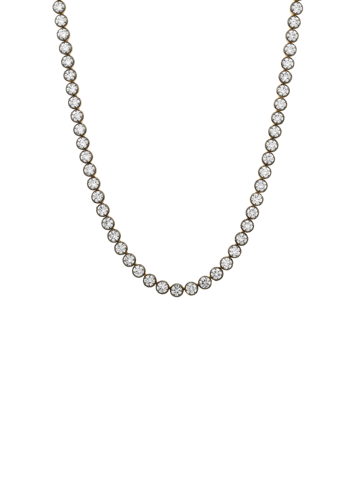 Le Marais Round Brilliant Lab Grown Diamond Rivière Necklace