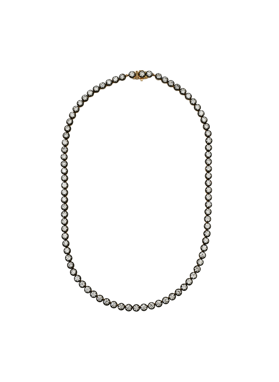 Le Marais Round Brilliant Lab Grown Diamond Rivière Necklace