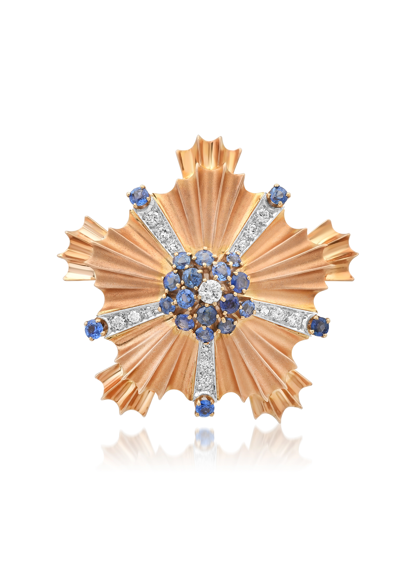 Vintage Tiffany & Co. Gold, Sapphire and Diamond Pendant