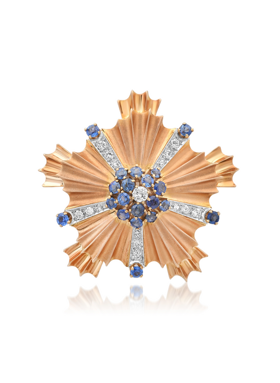 Vintage Tiffany & Co. Gold, Sapphire and Diamond Pendant