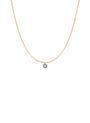 Le Marais Round Brilliant Lab Grown Single Stone Diamond Necklace