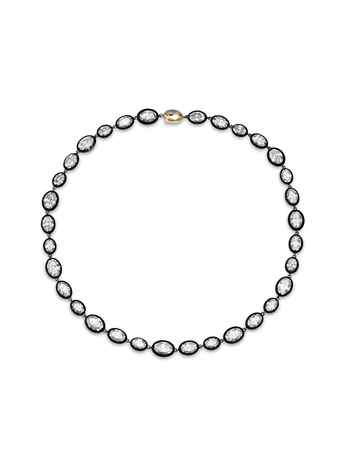 Bouton Oval Rivière Lab Grown Diamond Necklace