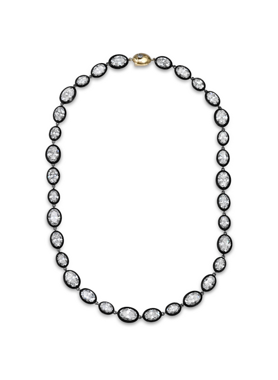 Bouton Oval Rivière Lab Grown Diamond Necklace