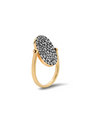 Signe Enamel and Lab-Grown Diamond and 18kt Gold Flip Ring