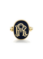 Signe Enamel and Lab-Grown Diamond and 18kt Gold Flip Ring