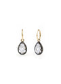 Bouton Lab-Grown Diamond Convertible Button Back Set Pear Shape Hoops 1.5ct and in 18 gold