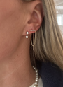 Le Marais Pavé Lab Grown Diamond Dangle Bar Earring (single)