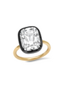 Bouton Lab-Grown Elongated Antique Cushion Cut Shape Diamond Button Back Ring 6 ctw